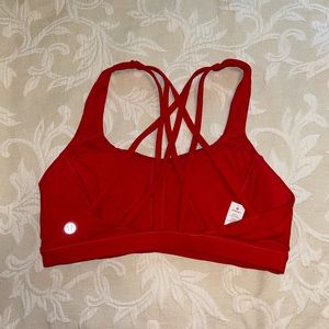 Red Lululemon sports bra Size 6